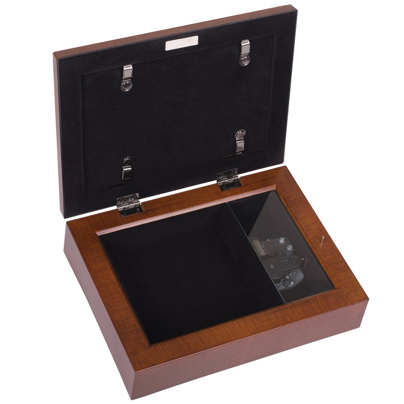 Sister-In-Law Rich Woodgrain Finish with Rope Trim Jewelry Music Box - Plays Song That's What Friends Are For