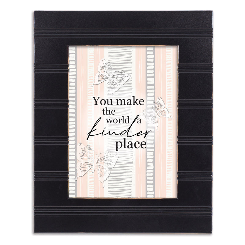 A Kinder Place Black 8x10 Inch  Framed Wall Or Tabletop Art - Holds 5x7 Photo