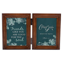 Good For The Soul   Wood Double Tabletop Photo Frame- Holds two 5x7 Photos