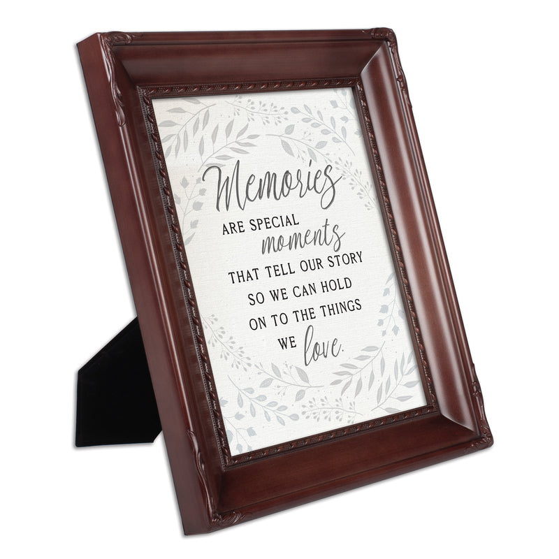 Memories are Special Moments Mahogany Rope 8 x 10 Photo Frame