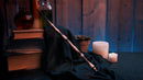 Tiered Black and Ivory Bone 13.75 inch Resin Costume Magic Wand