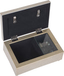 Cottage Garden Grandma None as Valuable Silvertone Embossed Floral Jewelry Music Box Plays You Light Up My Life