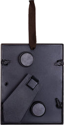 Cottage Garden Divine Mercy Painting of Jesus Black Rope Trim 2 x 3 Tiny Frame with Magnet and Easel