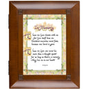 In Memory Old World Script Woodgrain Remembrance Keepsake Box