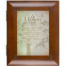 Cottage Garden in Memory Family Tree Woodgrain Remembrance Keepsake Box