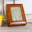 Cottage Garden in Memory Family Tree Woodgrain Remembrance Keepsake Box