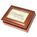 Grandmas Forever Wood Finish Jewelry Music Box Plays Tune You Are My Sunshine