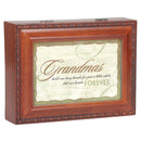 Grandmas Forever Wood Finish Jewelry Music Box Plays Tune You Are My Sunshine
