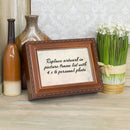 Cottage Garden Sister in Law Glad God Gave Me You Woodgrain Rope Trim Jewelry Music Box Plays Wonderful World