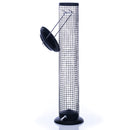 15 inch Matte Black 1 Lb. Metal Mesh Outdoor Hanging Nut Bird Feeder