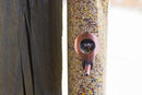 15 inch Copper Finish 1 Lb. Outdoor Hanging Bird Seed Feeder