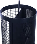 12 inch Matte Black Mesh Metal 3 Lb. Dual Nut and Seed Bird Feeder