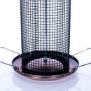 12 inch Copper Finish Mesh Metal 3 Lb. Secure Cap Nut Bird Feeder