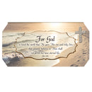 Cottage Garden John 3:16 for God So Loved The World Footprints in The Sand Design Jewelry Music Box - Plays Song Amazing Grace