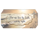 Cottage Garden Footprints in The Sand Design Jewelry Music Box - Plays Song How Great Thou Art