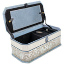 Sisters Happy Periwinkle Belle Papier Music Box Plays Light Up My Life