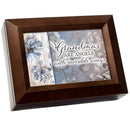 Grandmas Are Angels Wood Grain 9 X 7 Mdf Wood Keepsake Box