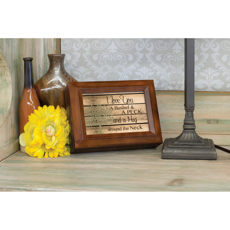 Cottage Garden Love You a Bushel & a Peck Wood Panel Wood Finish Jewelry Music Box Plays You are My Sunshine