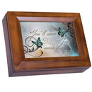 Cottage Garden You'll Never Know How Much You Mean to Me Woodgrain Digital Keepsake Music Box Plays My Wish