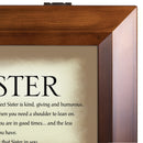 Cottage Garden Perfect Sister Kind Giving Humorous Woodgrain Digital Keepsake Music Box Plays Lean On Me