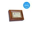 Cottage Garden Perfect Sister Kind Giving Humorous Woodgrain Digital Keepsake Music Box Plays Lean On Me
