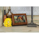 Cottage Garden Horse Colt Grazing Jack Sorenson Woodgrain Digital Keepsake Music Box Plays Good Morning Beautiful