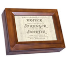 Cottage Garden You are Braver Stronger Smarter Woodgrain Digital Keepsake Music Box Plays I Can Only Imagine