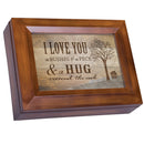 Cottage Garden Love You a Bushel Peck Apple Tree Woodgrain Digital Keepsake Music Box Plays My Wish