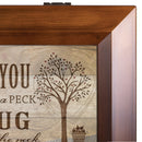 Cottage Garden Love You a Bushel Peck Hug Woodgrain Digital Keepsake Music Box Plays I Can Only Imagine