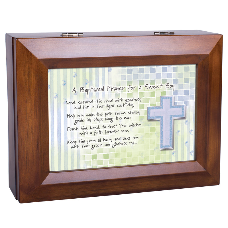 Baptismal Prayer Woodgrain Digital Music Box Plays I Can Only Imagine