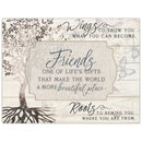 Cottage Garden Friends Make World Beautiful Tree Decoupage Music Box Plays That's What Friends are for