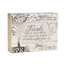 Cottage Garden Friends Make World Beautiful Tree Decoupage Music Box Plays That's What Friends are for