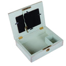 Top view of open music box