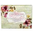 Front facing view of music box with sentiment