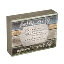 Angled view of music box