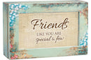 Cottage Garden Friends Special and Few Distressed Wood Jewelry Music Box Plays Tune That's What Friends are for