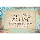 Cottage Garden Loved from The Bottom of My Heart Distressed Wood Jewelry Music Box Plays Tune Wind Beneath My Wings