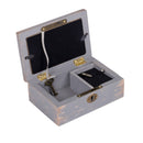 Top view of open music box