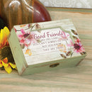Cottage Garden Friend Like Stars Floral Decoupage Petite Music Box Plays That's What Friends are for