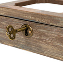 Close up showing key and lock