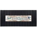 Cottage Garden God Grant Me The Serenity Decorative Black 22 x 8 Panoramic Wall Photo Frame Plaque