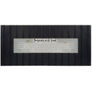 Cottage Garden Footprints in The Sand Decorative Black 22 x 8 Panoramic Wall Photo Frame Plaque