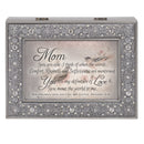 Cottage Garden Mom Think of You Words of Comfort Filigree Jewel Jewelry Music Box Plays On Eagle's Wings