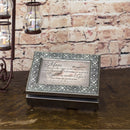 Cottage Garden Mom Think of You Words of Comfort Filigree Jewel Jewelry Music Box Plays On Eagle's Wings