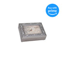 Cottage Garden Mom Think of You Words of Comfort Filigree Jewel Jewelry Music Box Plays On Eagle's Wings