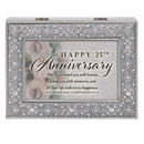 Happy 25th Anniversary Love Never Ends Music Box Plays Amazing Grace