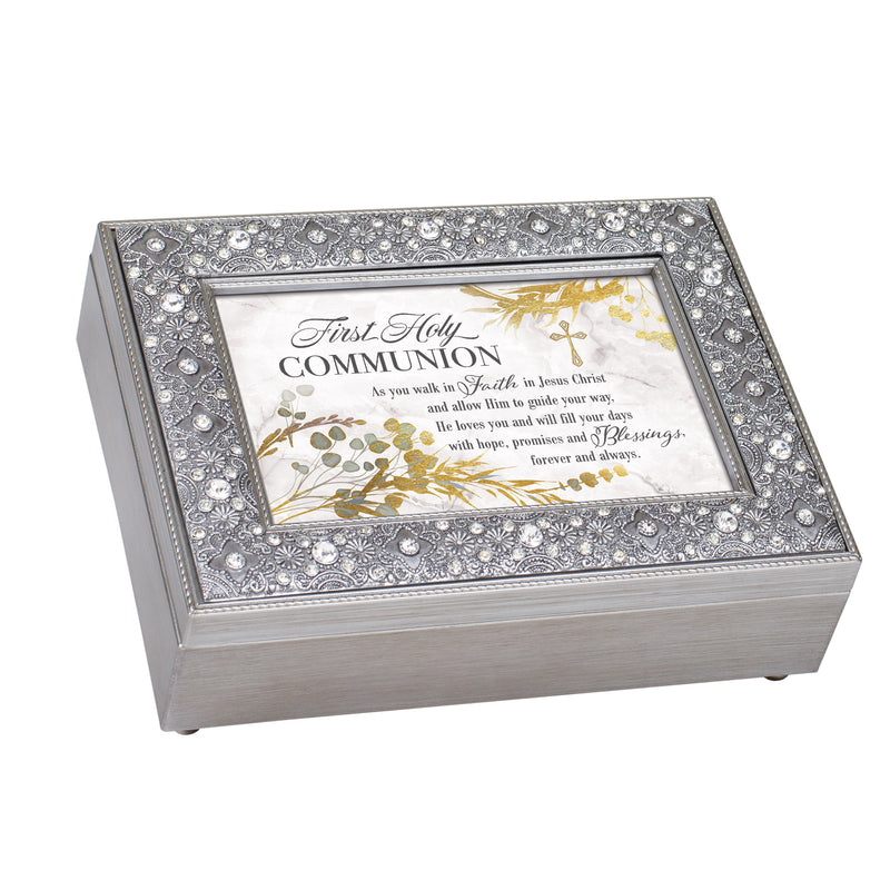 First Holy Communion Music Box Plays Tune Friend In Jesus
