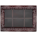 Cottage Garden Tea Cherry Woodgrain 9 x 6.25 Pine Wood Tea Storage Chest