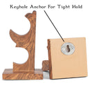 Cottage Garden Scrolled Dark Woodgrain 4.5 inch Resin Wand Stand 2 Piece Set