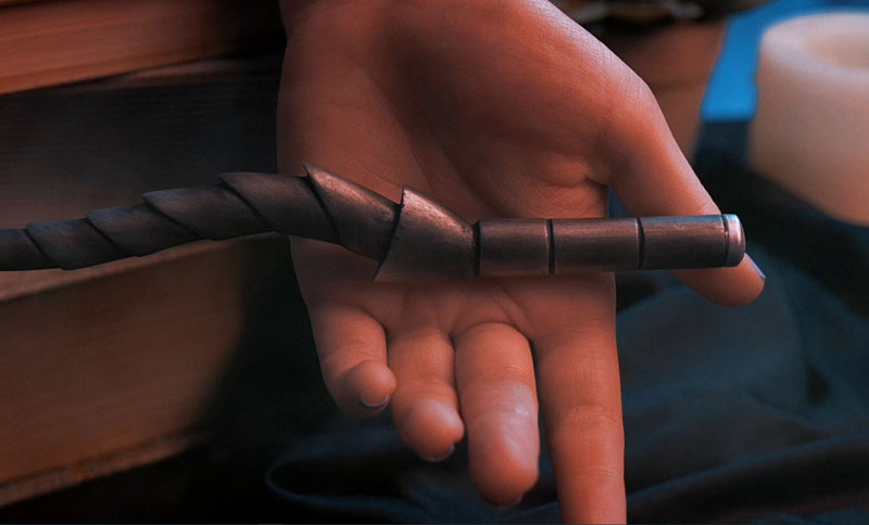 Dragon Scale Armor Slate 13.75 inch Resin Costume Magic Wand
